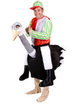 Déguisement d'autruche avec jockey