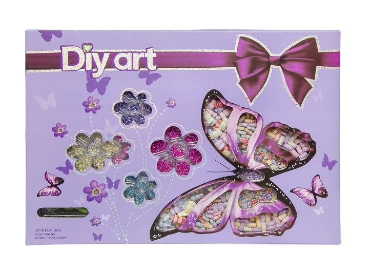 set de perles mélangées papillon