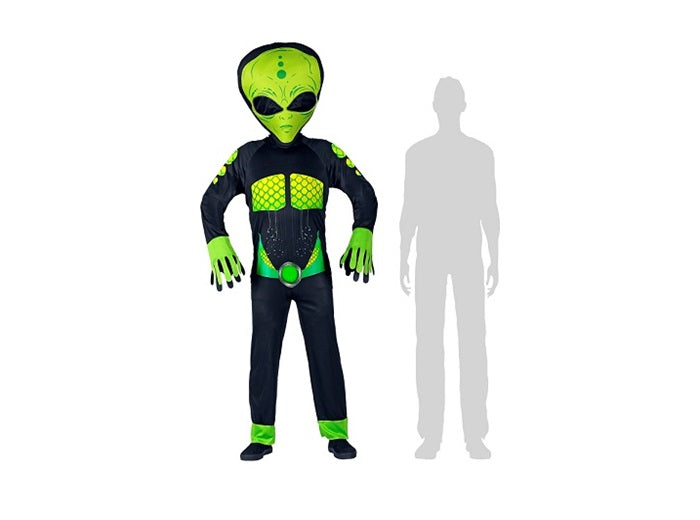 déguisement alien avec tête géante adulte taille s-m
