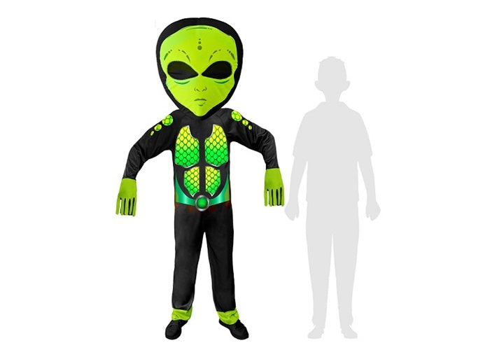 déguisement alien avec tête géante enfant taille 128cm