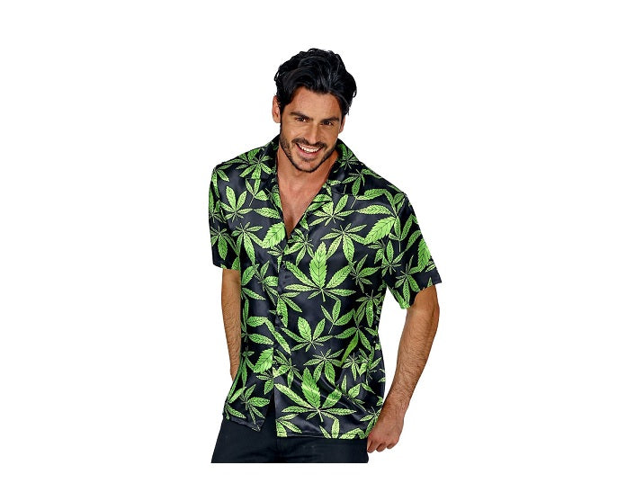chemise tahiti hawaï plantes vertes taille l/xl