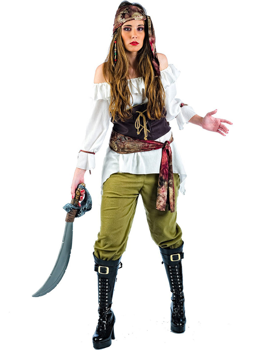 Déguisement de pirate ravageuse haut de gamme