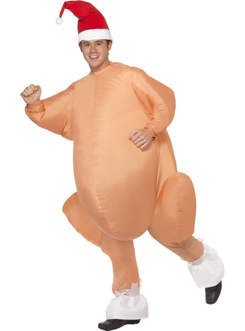 Déguisement de dinde de Noël gonflable
