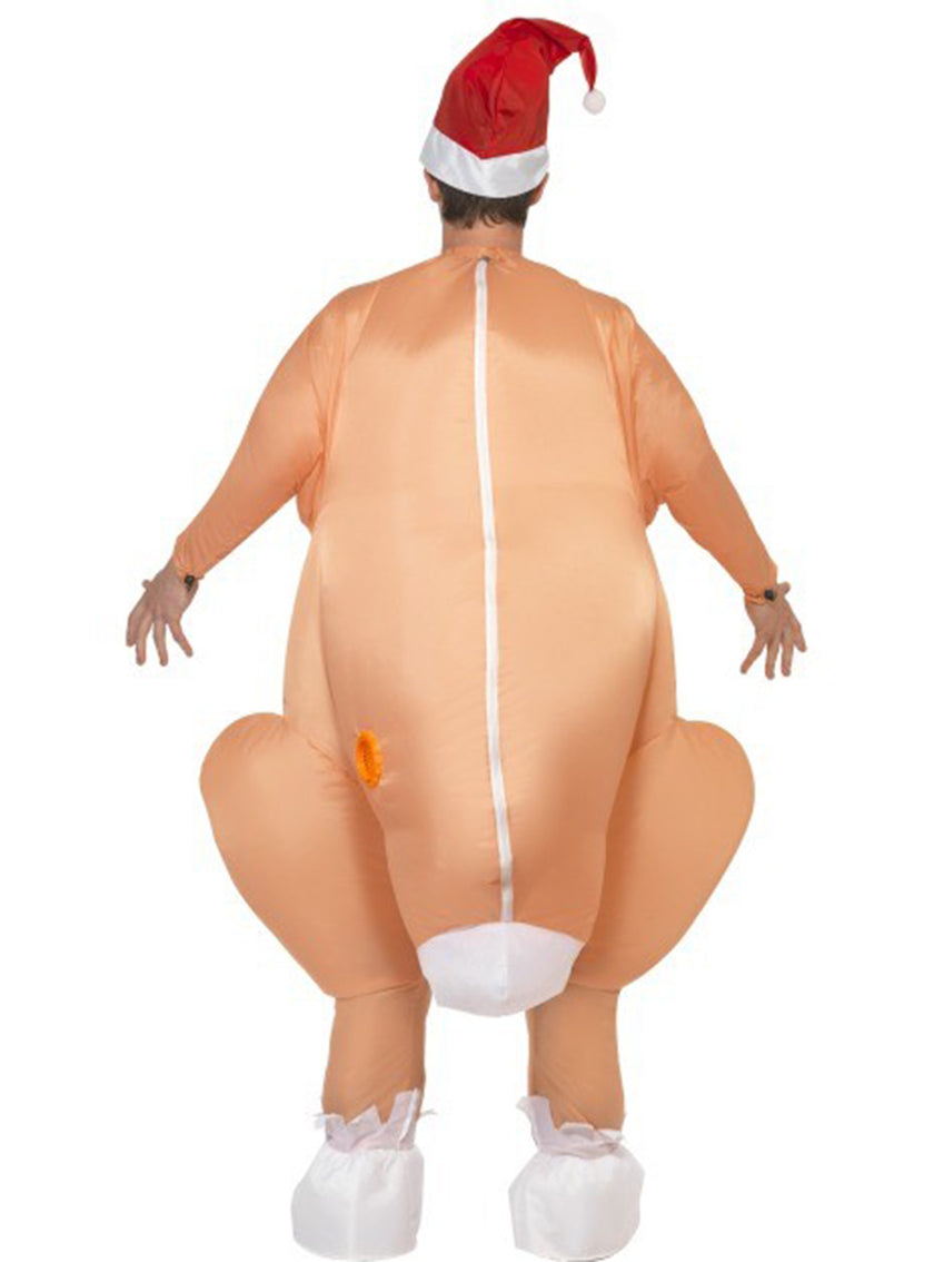 Déguisement de dinde de Noël gonflable