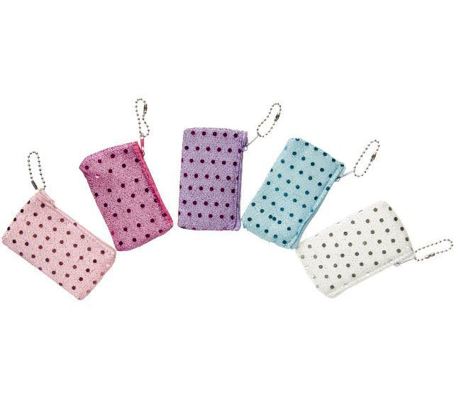 porte-monnaie mini à sequins mix 9cm