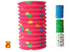 lanterne lampion ignufigée couleurs unies à pois mix 22x12cm