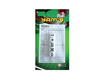 jeu de yam''s avec 5 dés et grilles de marquage