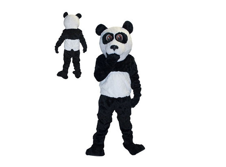 déguisement mascotte ventillée panda en peluche adulte