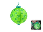 lanterne lampion led''s motif st patrick vert 30cm