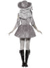 Déguisement pirate fantôme gris femme