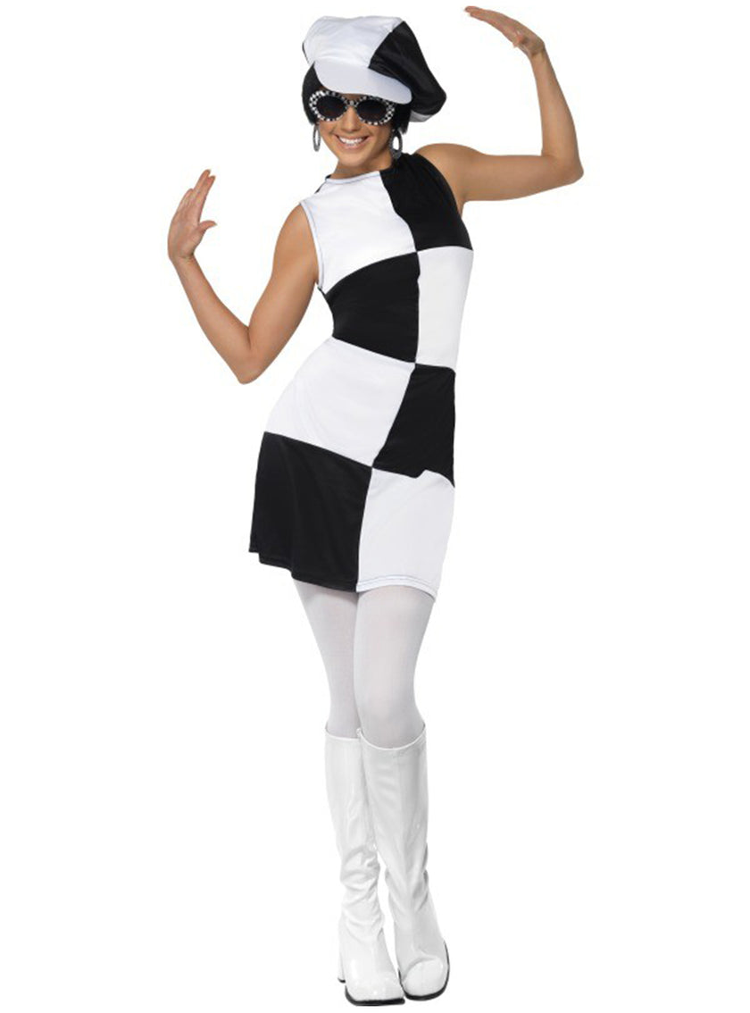 Déguisement de fête des années 60 pour femme