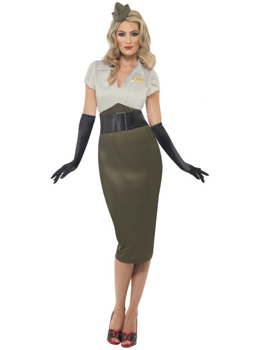 Déguisement de fille pin-up de la 2nde Guerre Mondiale