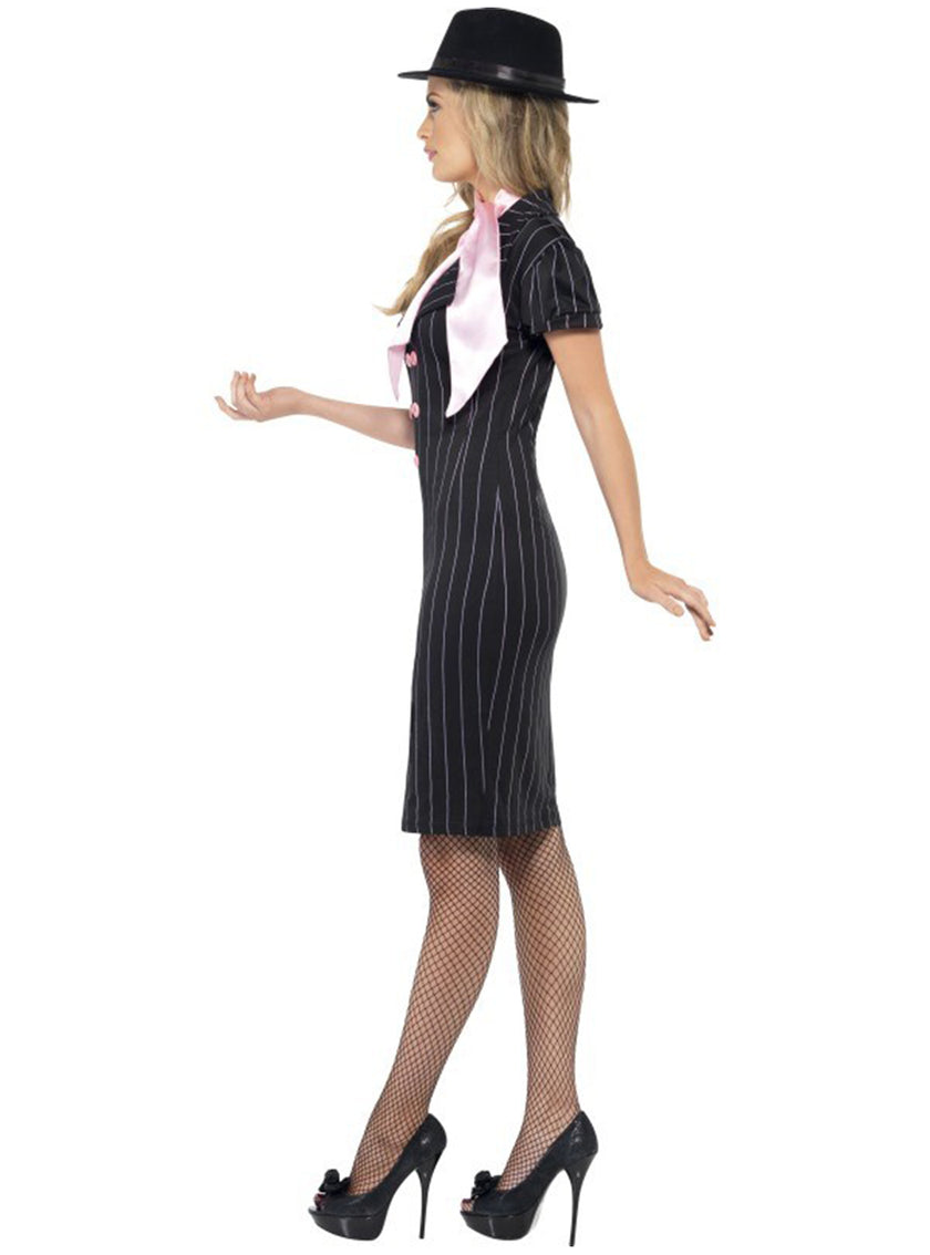 Déguisement d'une femme compagnon de gangster