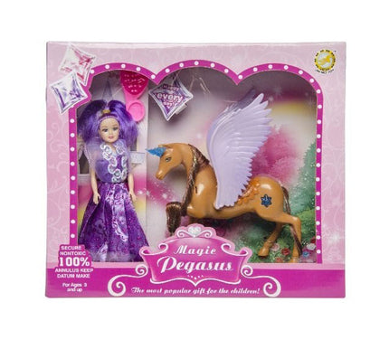 set licorne avec poupée