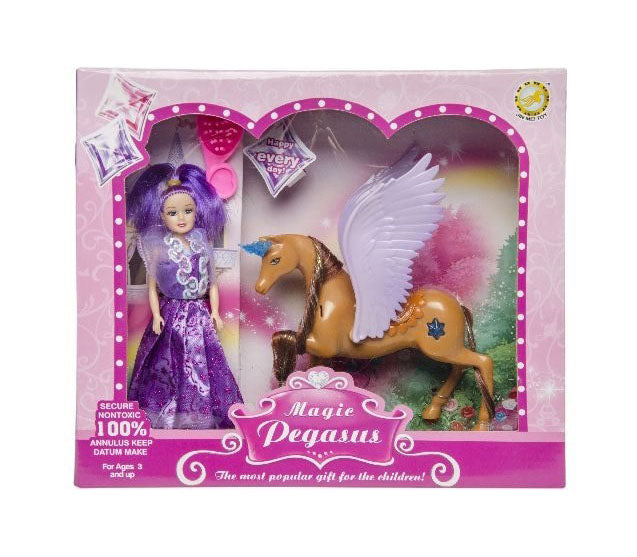 set licorne avec poupée