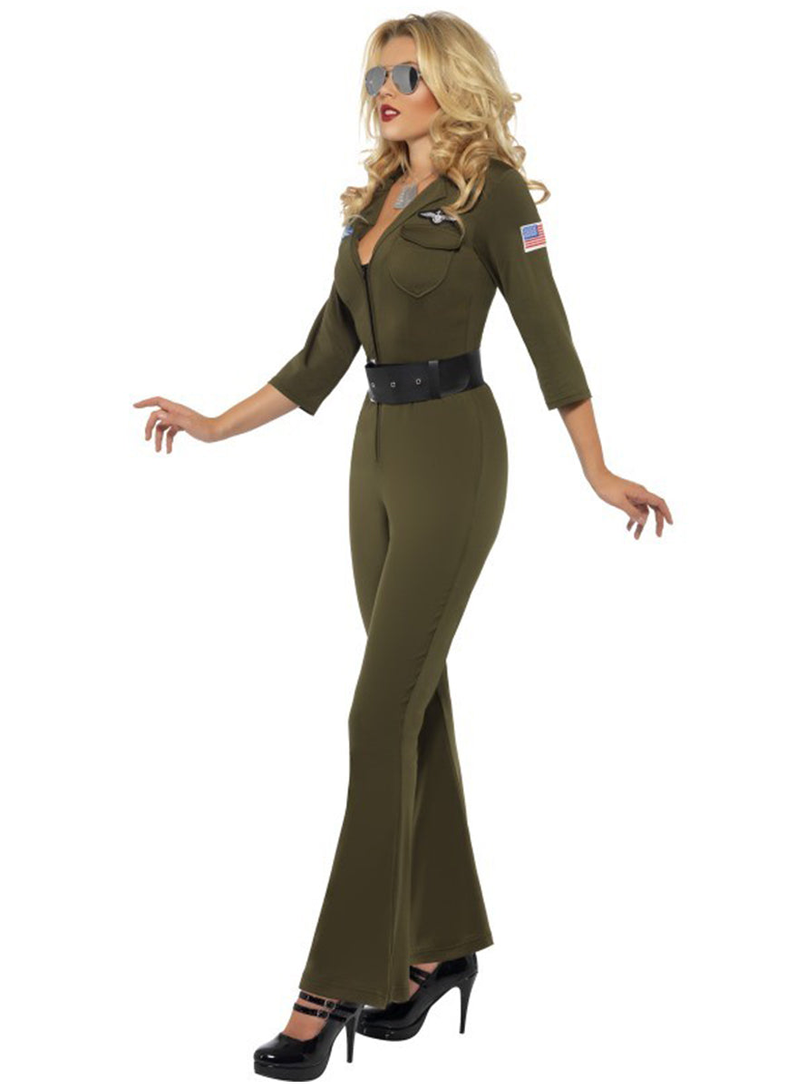 Déguisement d'aviateur de Top Gun pour femme