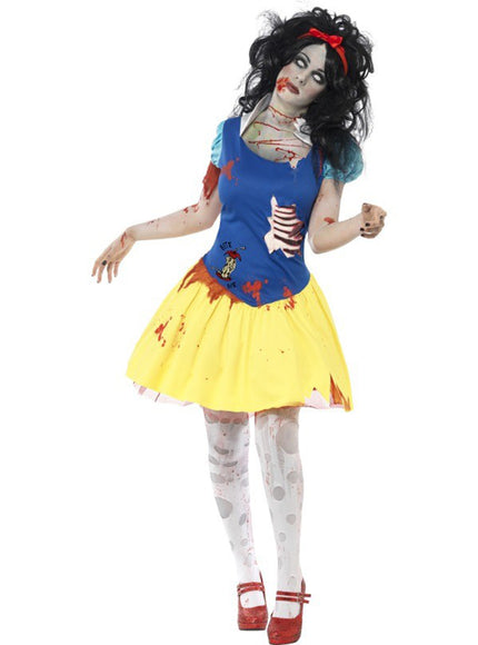 Déguisement de zombie princesse des neiges pour femme