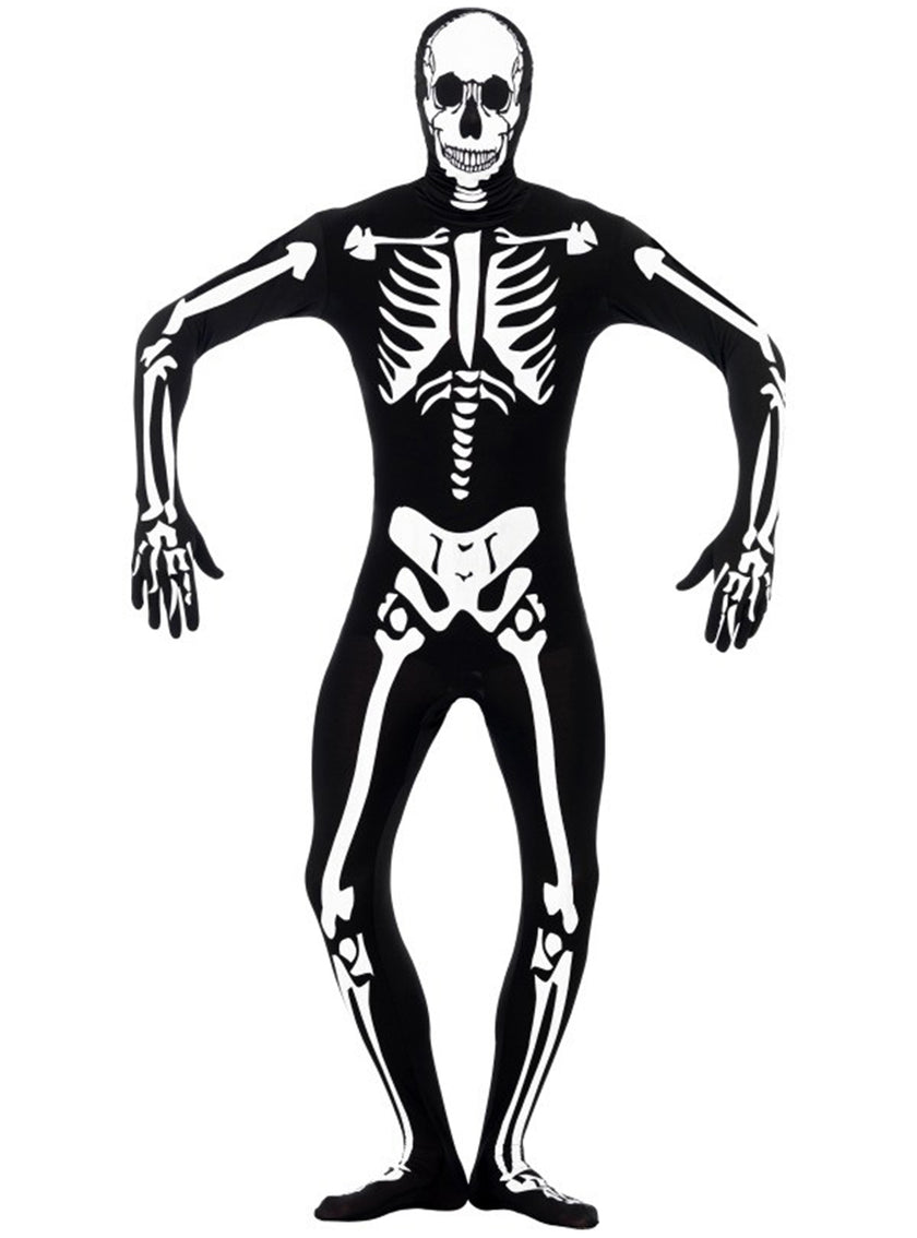 Déguisement de squelette brillant dans l'obscurité seconde peau