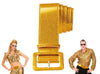 ceinture à paillettes or luxe 120cm