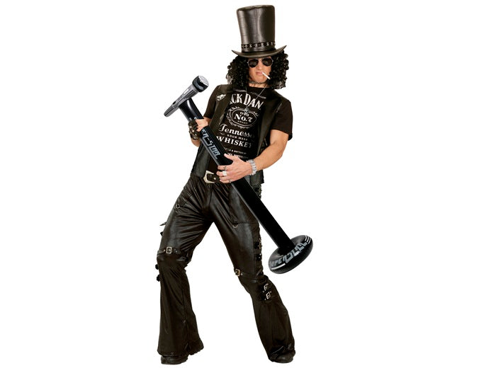 microphone sur pied gonflable noir 1.16m