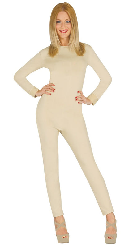 Justaucorps de femme adulte beige
