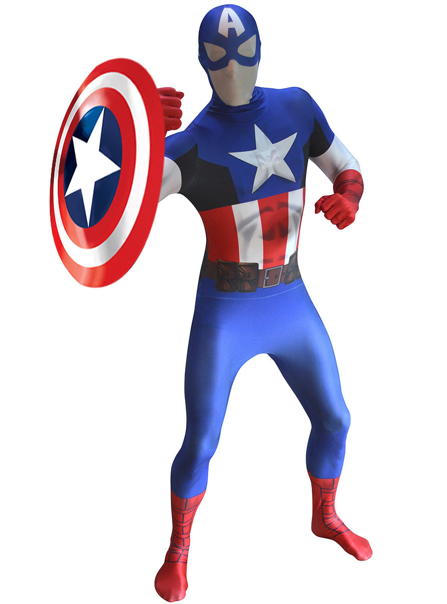 Déguisement de Captain america Morphsuit