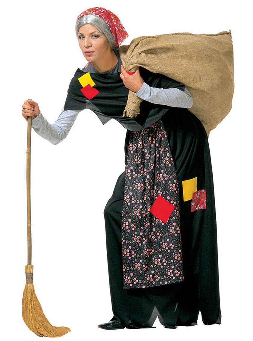 Déguisement de vieille sorcière du sac
