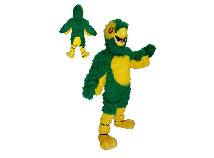déguisement mascotte ventillée perroquet en peluche adulte