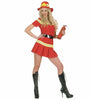 Déguisement pompier en feu femme