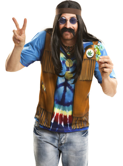 T-shirt hippie festival homme