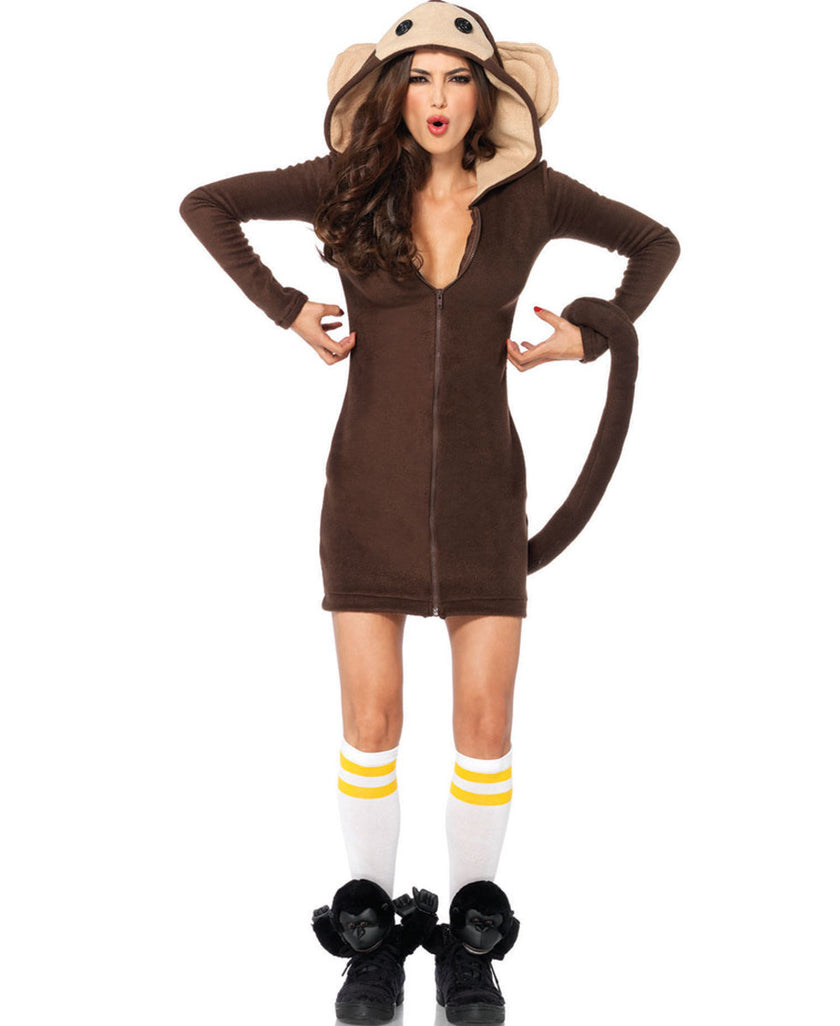 Déguisement singe joueur femme