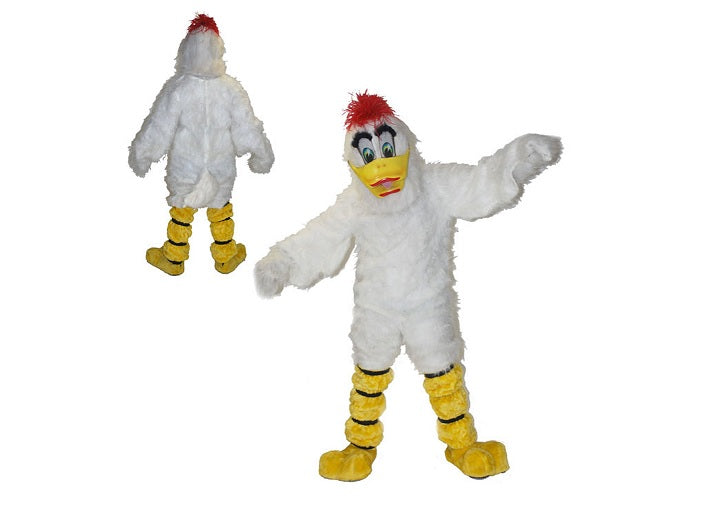 déguisement mascotte ventillée canard en peluche adulte