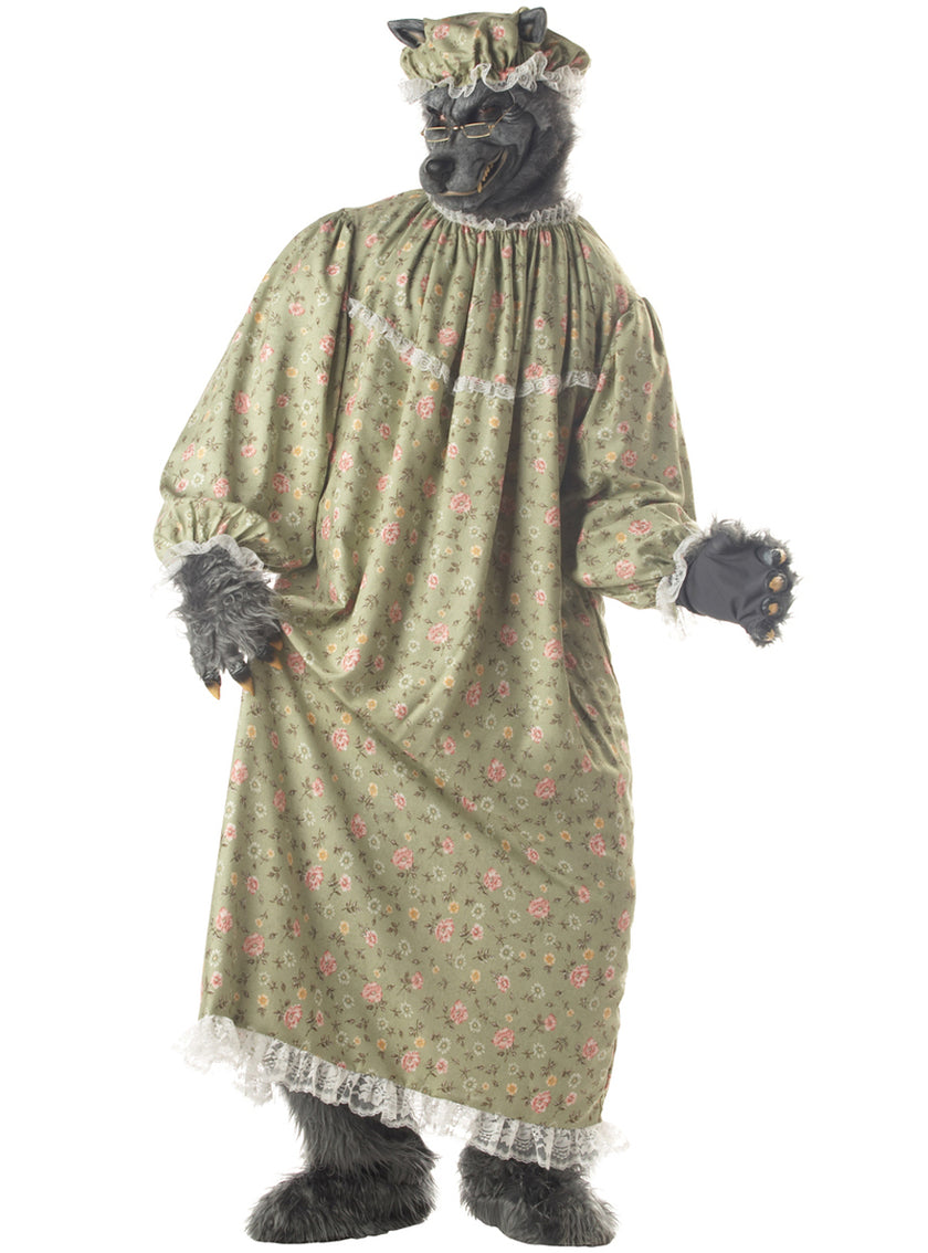 Déguisement grand-mère loup du Chaperon adulte