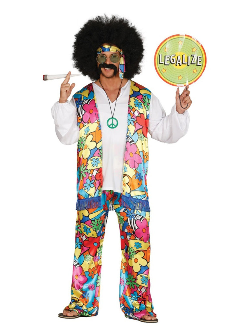 Déguisement hippie peace homme