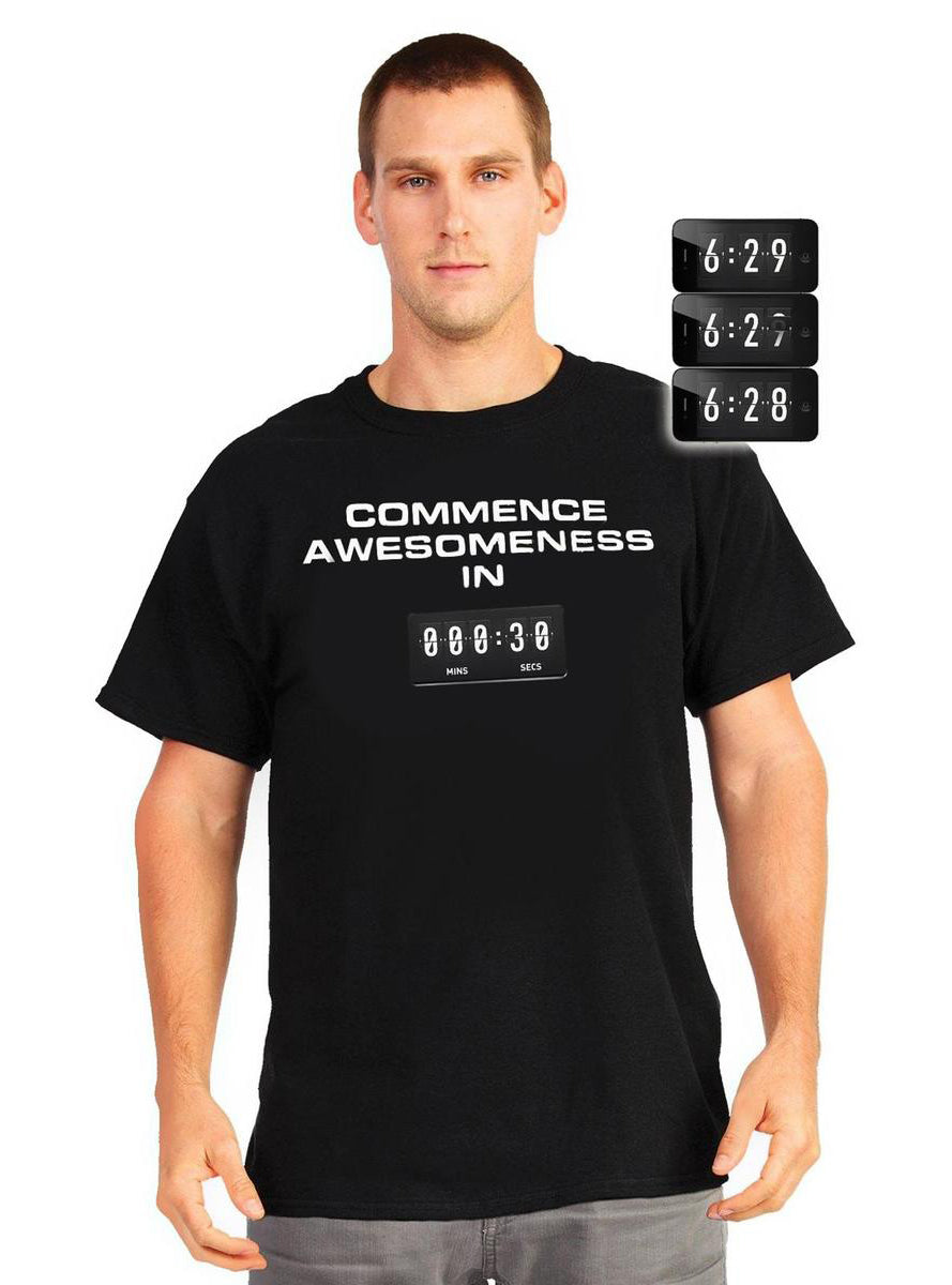T-shirt compte à rebours Digital Dudz
