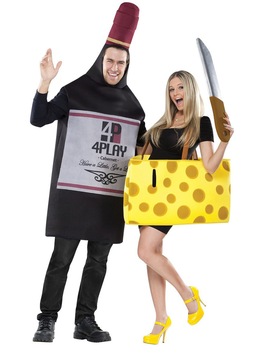 Déguisement couple fromage et vin
