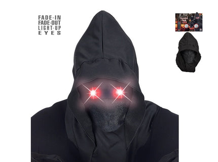 masque capuche avec yeux led''s lumineux rouge