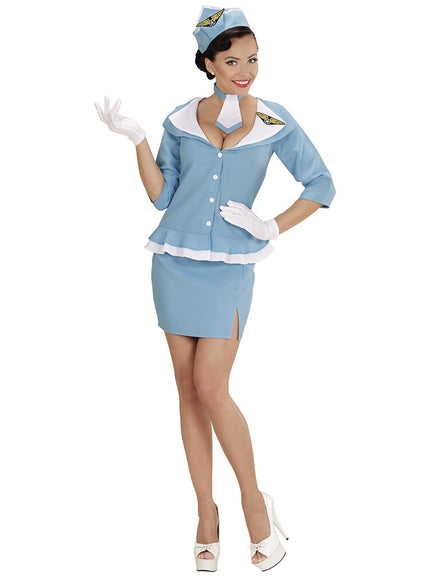 Déguisement hotesse retro femme grande taille