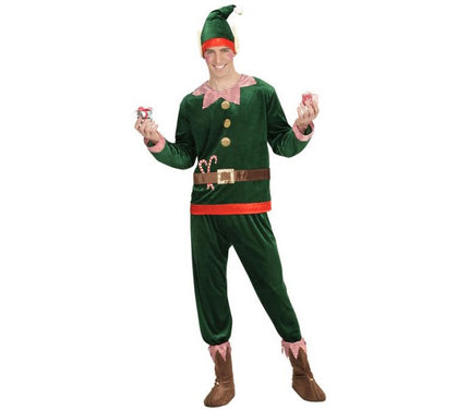 déguisement de lutin homme 4pcs vert taille l