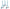 lot de 3 suspensions cigogne bleu