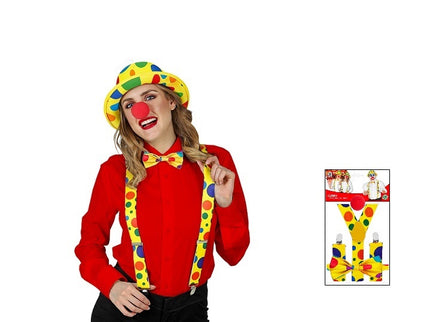 set accessoires déguisement clown 3pcs