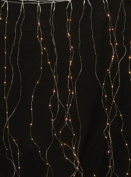 Rideau de noël de lumières blanches