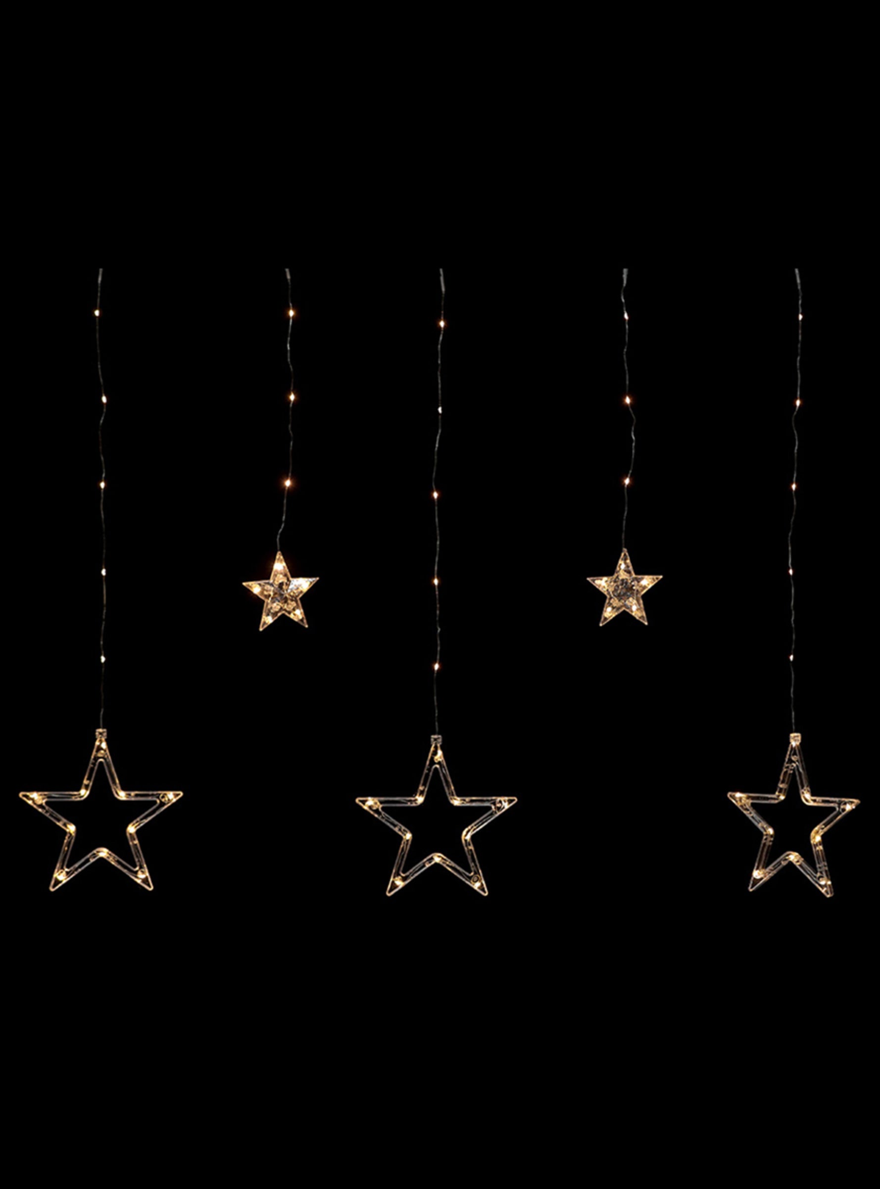 Rideau d'étoiles lumineuse blanches