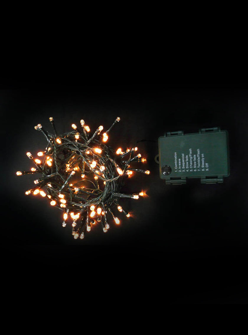 Guirlande de noël de lumières blanc chaud extérieur