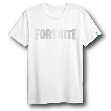 T-shirt Fortnite Logo blanc adulte unisexe