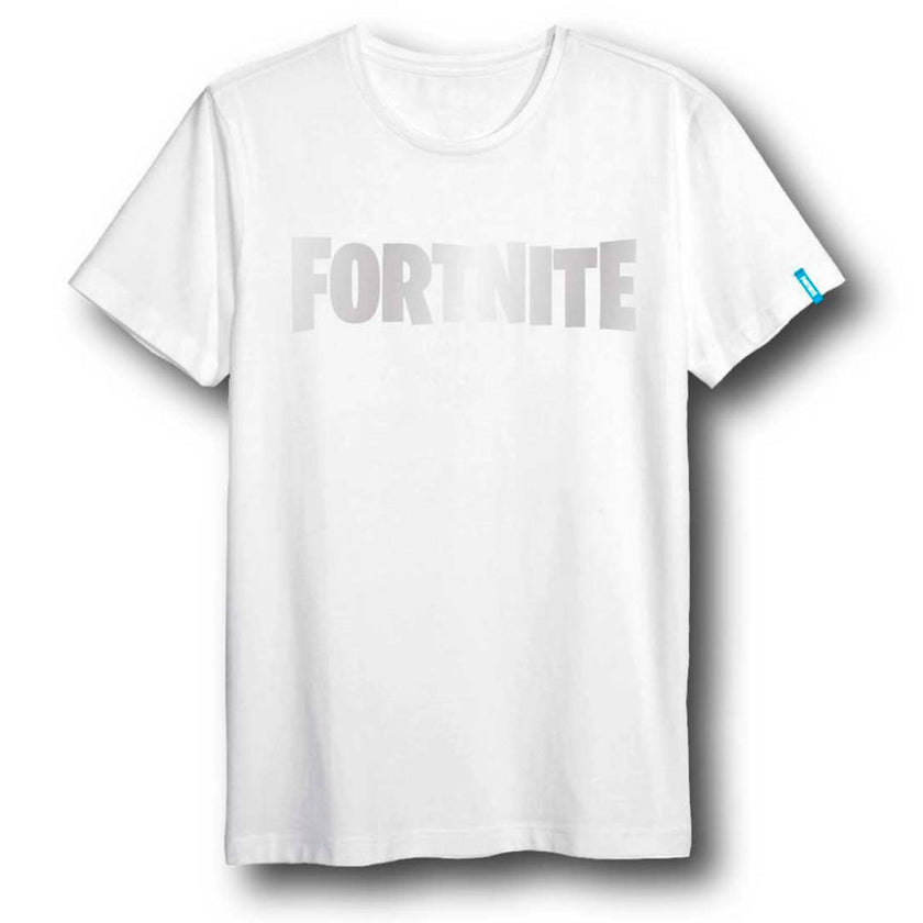 T-shirt Fortnite Logo blanc adulte unisexe