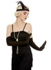 Gants longs noirs