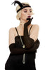 Gants longs noirs