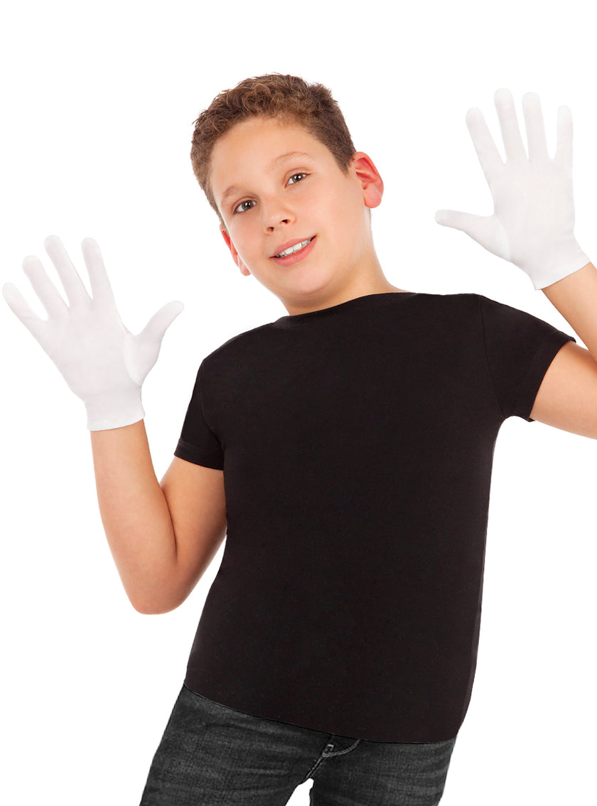 Gants blancs 19 cm enfant