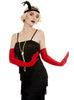 Gants rouges longs
